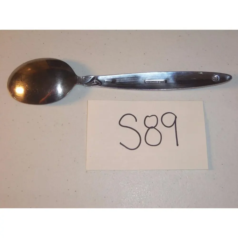 Pfaltzgraff Satin Laurel Solid Serving Spoon Stainless 18/0 -0316S89